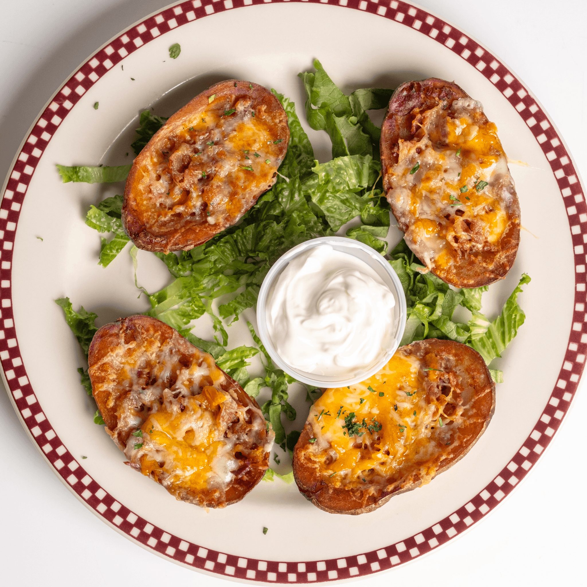 Stuffed Potato Skins.