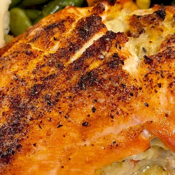Stuffed Salmon.