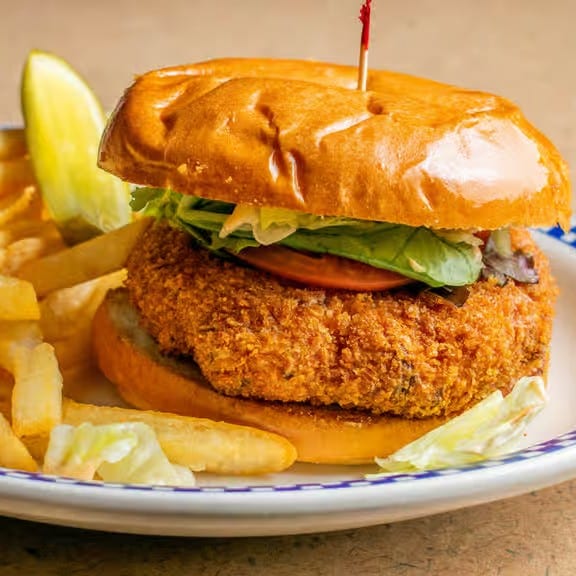 Maryland Crabcake Sandwich.