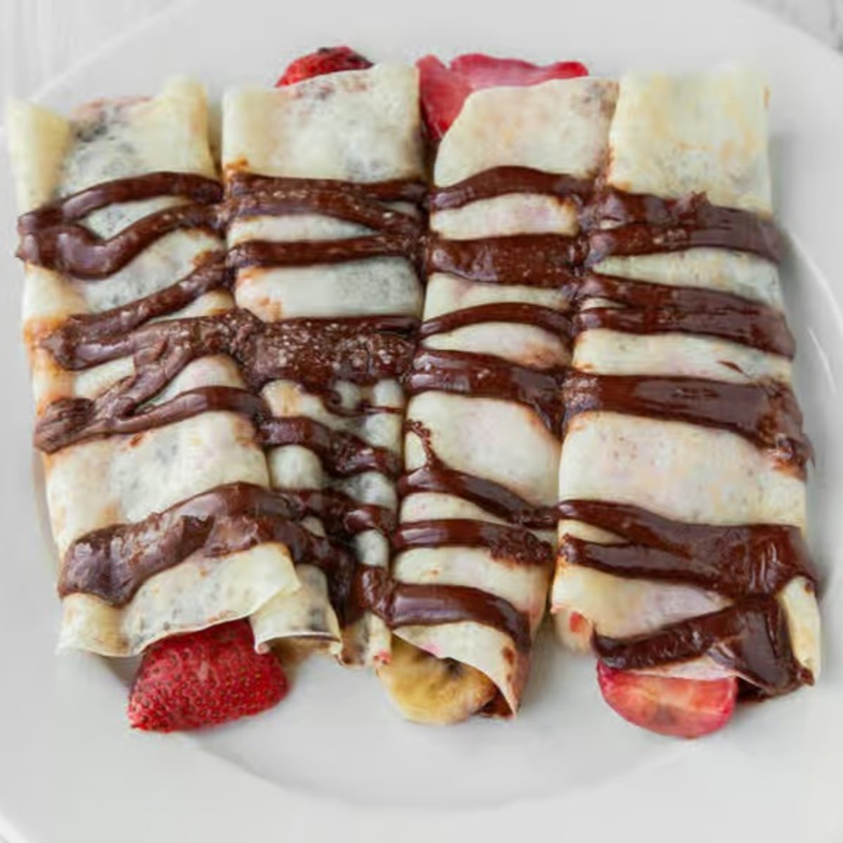 Strawberry & Nutella Crepes