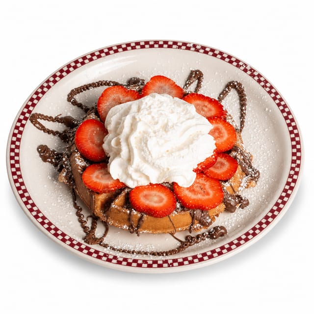 Nutella Strawberry Waffle.
