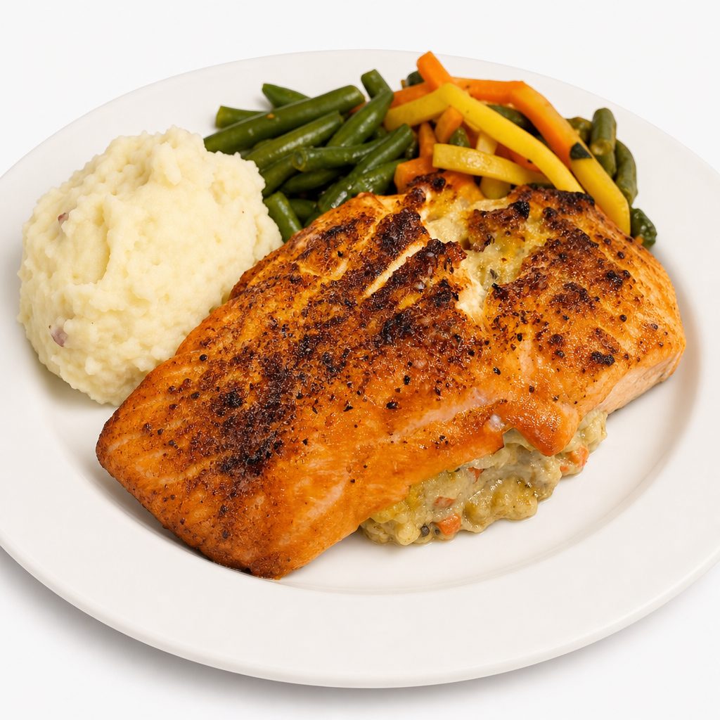 Stuffed Salmon.