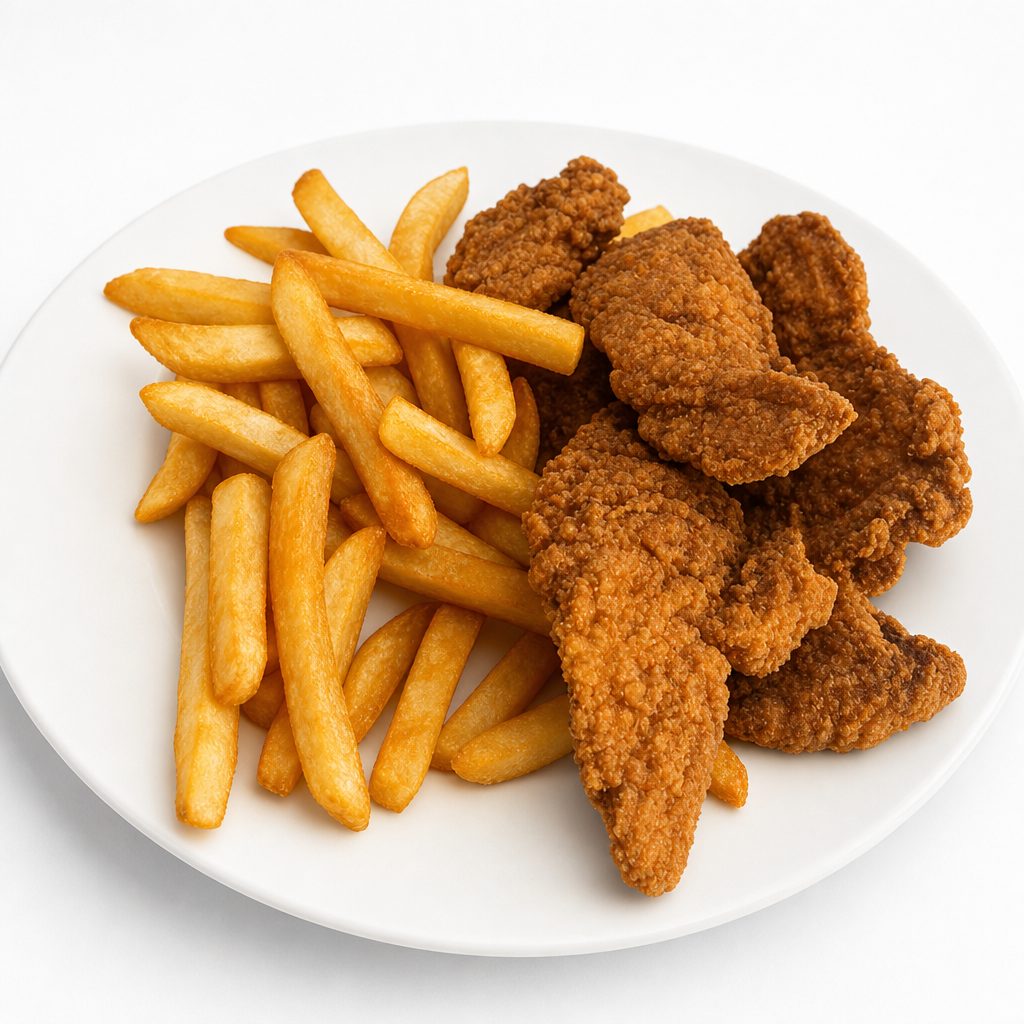 Chicken Tenders & French Fries.
