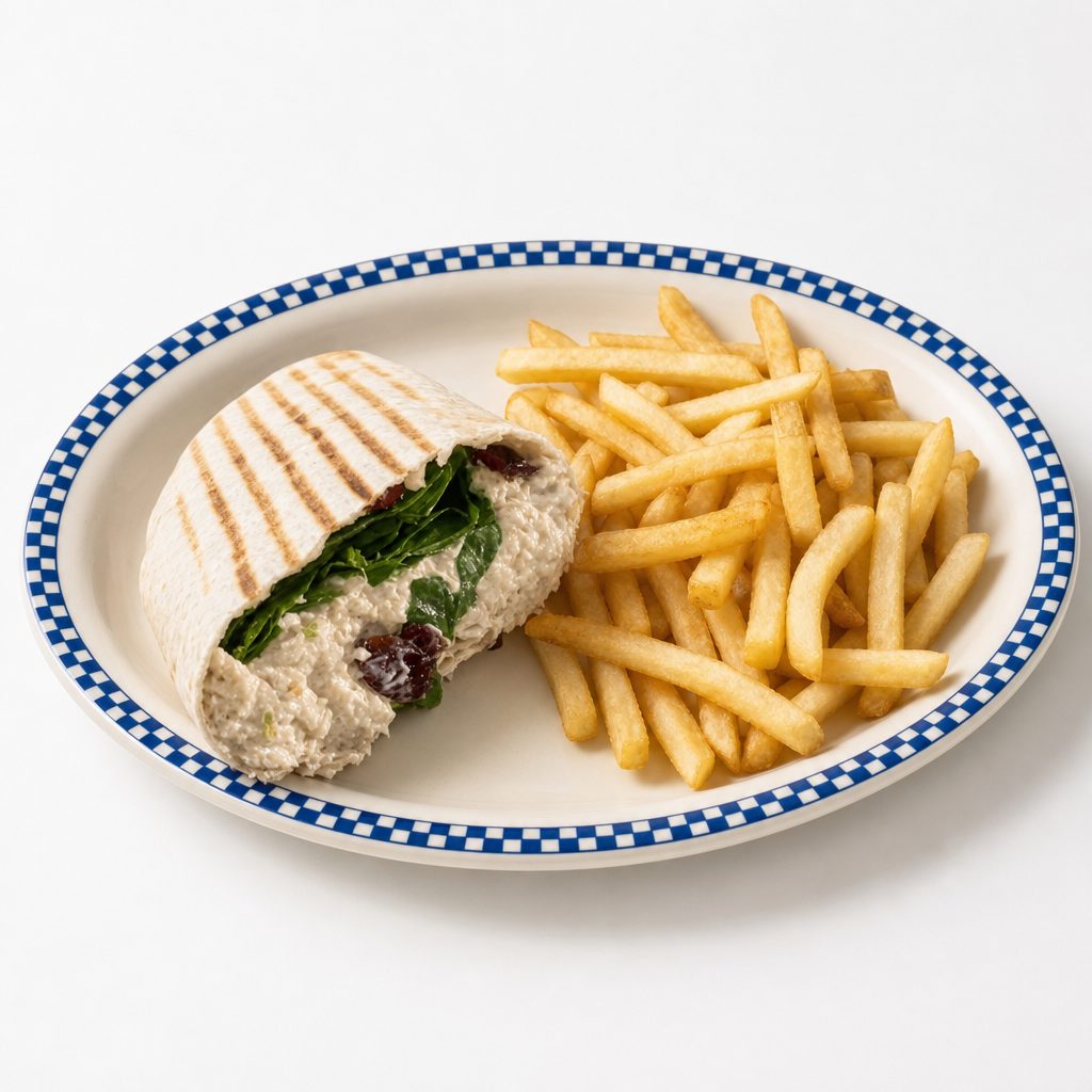 Cranberry Chicken Salad Wrap.