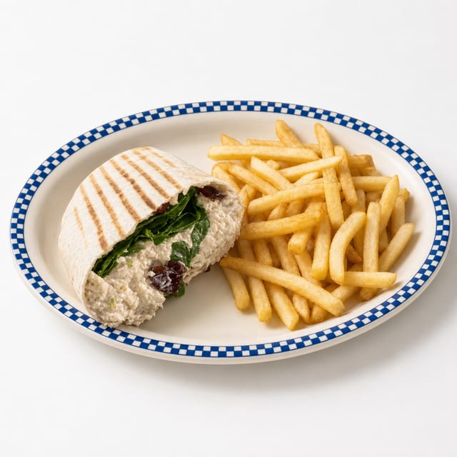 Cranberry Chicken Salad Wrap.