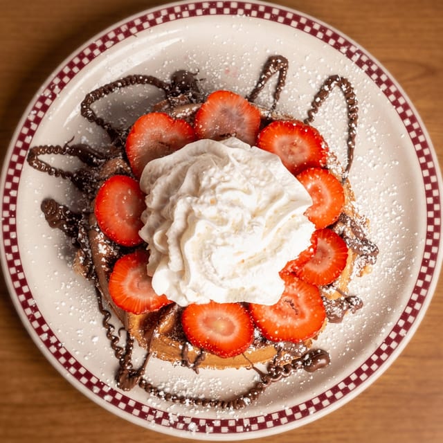 Nutella Strawberry Waffle.