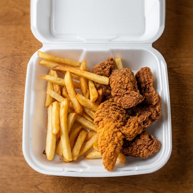 Chicken Tenders & French Fries.